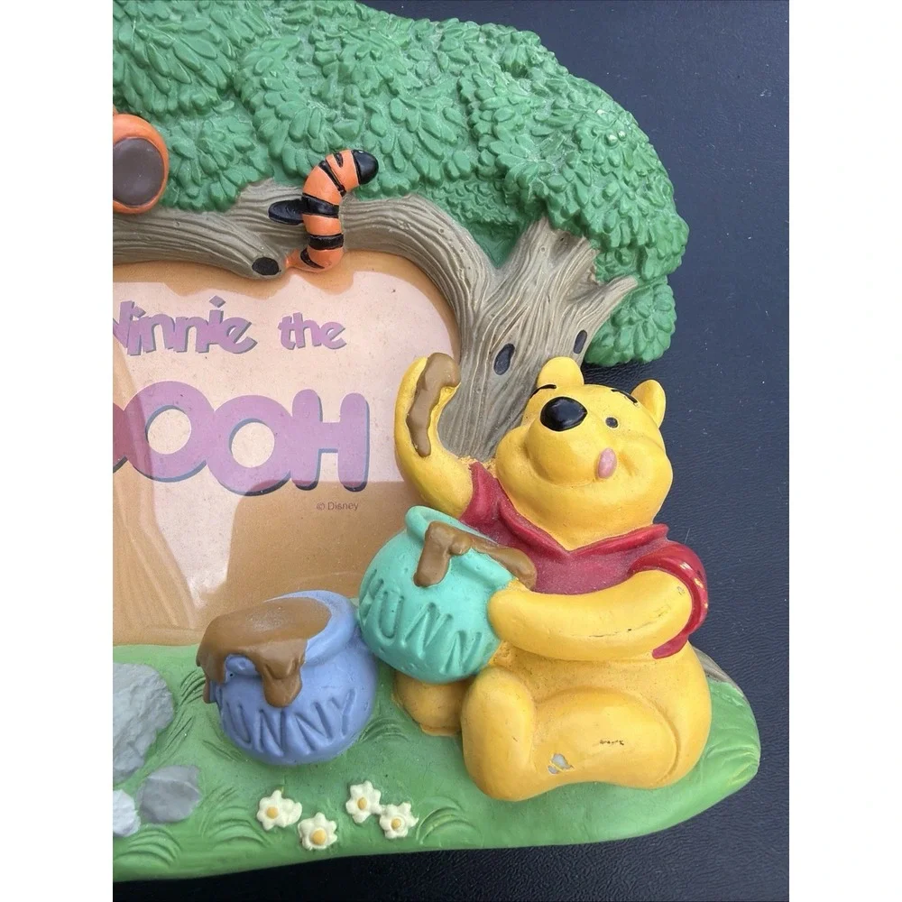 Winnie The Pooh Picture Frame 3D Vintage Disney Pooh & Friends 3.5x5